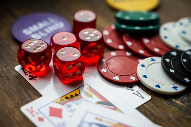 Group of friends enjoying a casino night at home